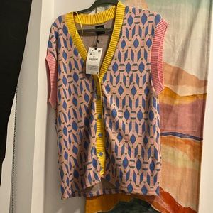 Colourful ZARA vest!!